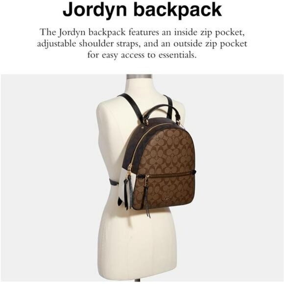 Coach Jordyn Backpack, Khaki Multi - Picture 2 of 2